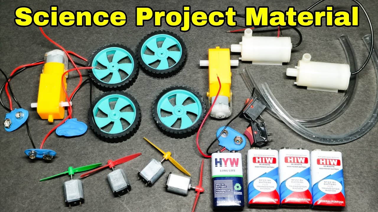 Water pump and Gear motor | science project electric components | Science project material