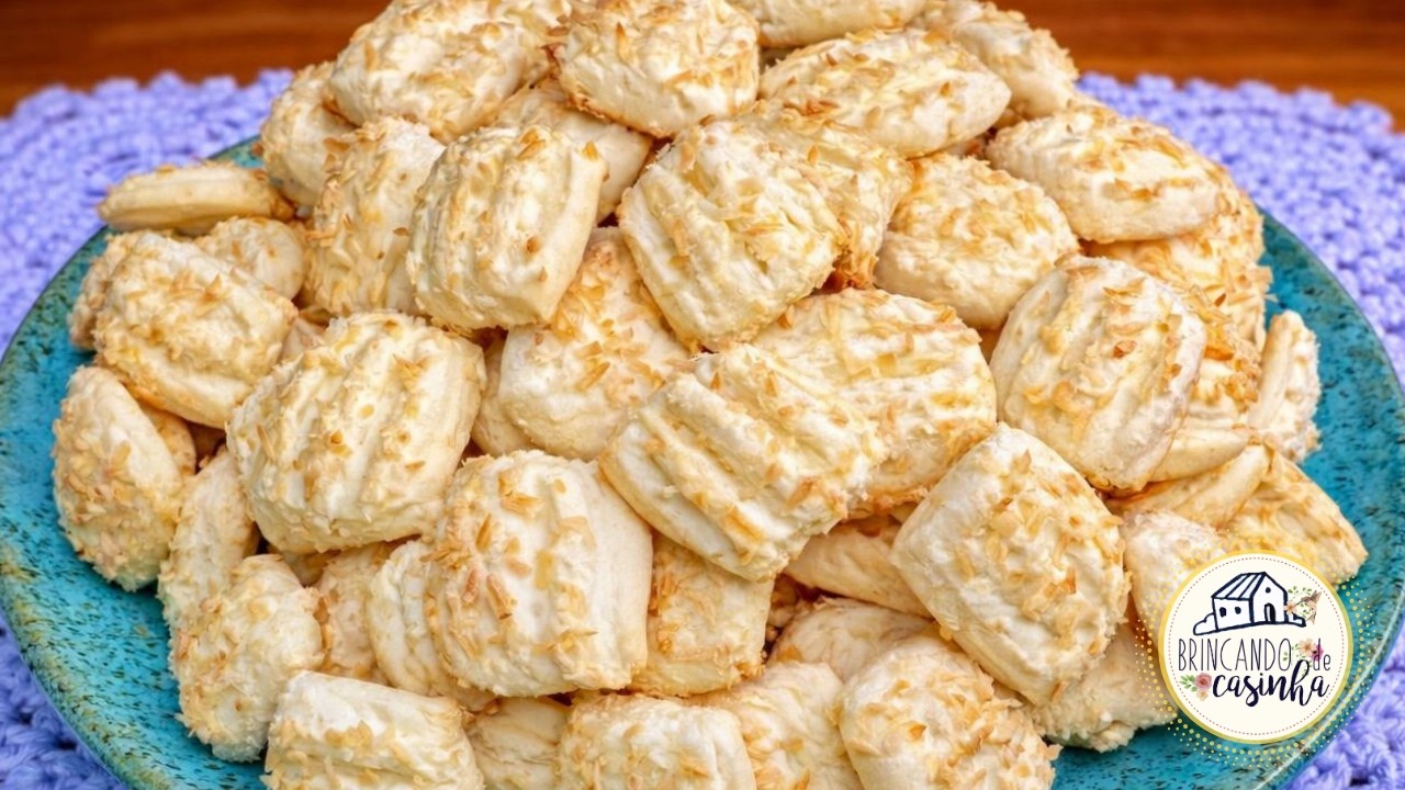 SEQUILHOS DE COCO - SEM GLÚTEN - RENDE MAIS DE 150 - UMA DELÍCIA