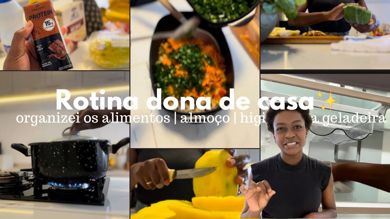 Organizando a alimentação para semana | almoço | higienização da geladeira ✨