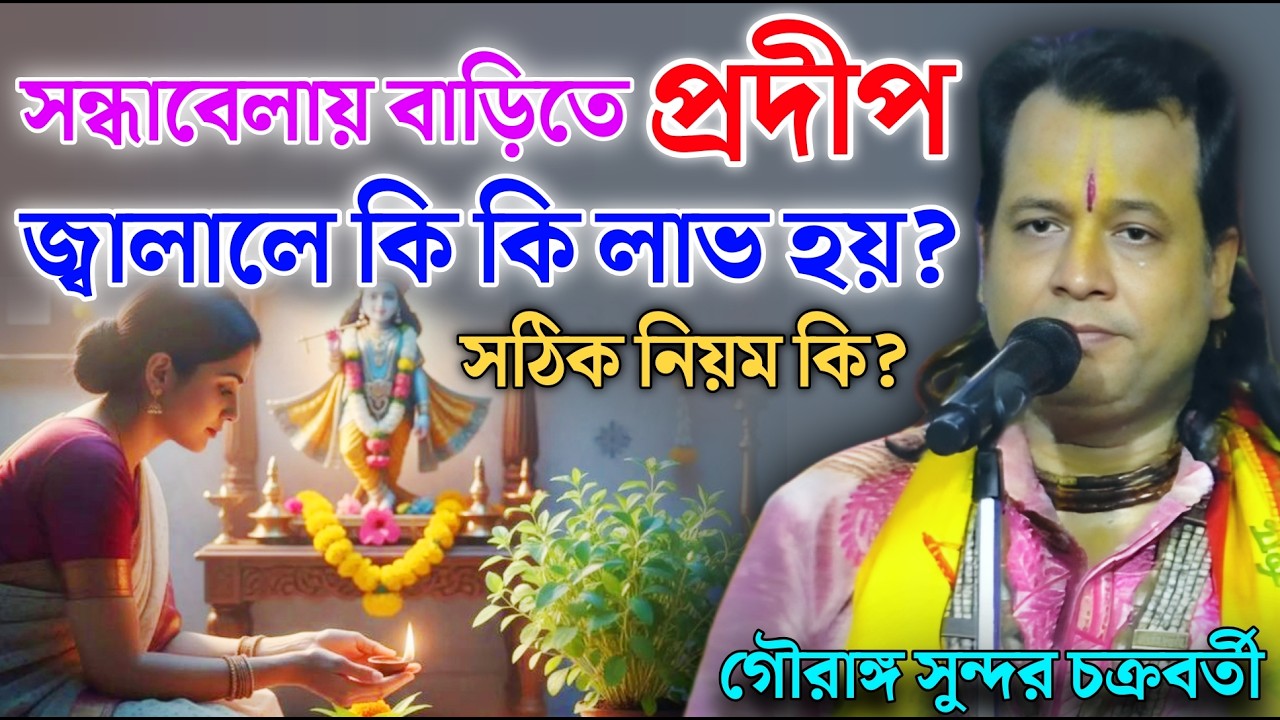 সন্ধাবেলায় বাড়িতে প্রদীপ জ্বালালে কি কি লাভ হয়? | সঠিক নিয়ম কি? | Gouranga Sundar Kirtan
