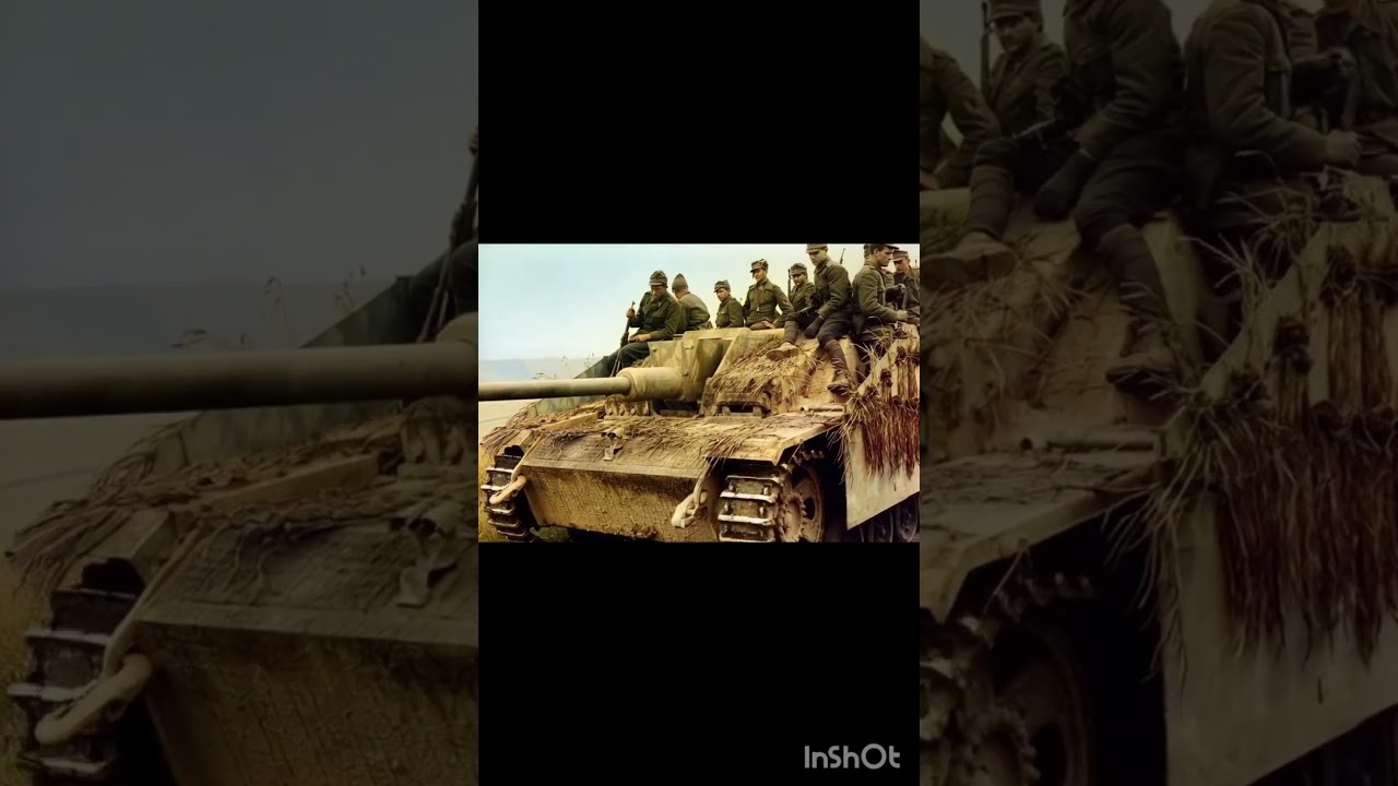 1943  Eastern Front StuG III Assault Gun moving with infantry