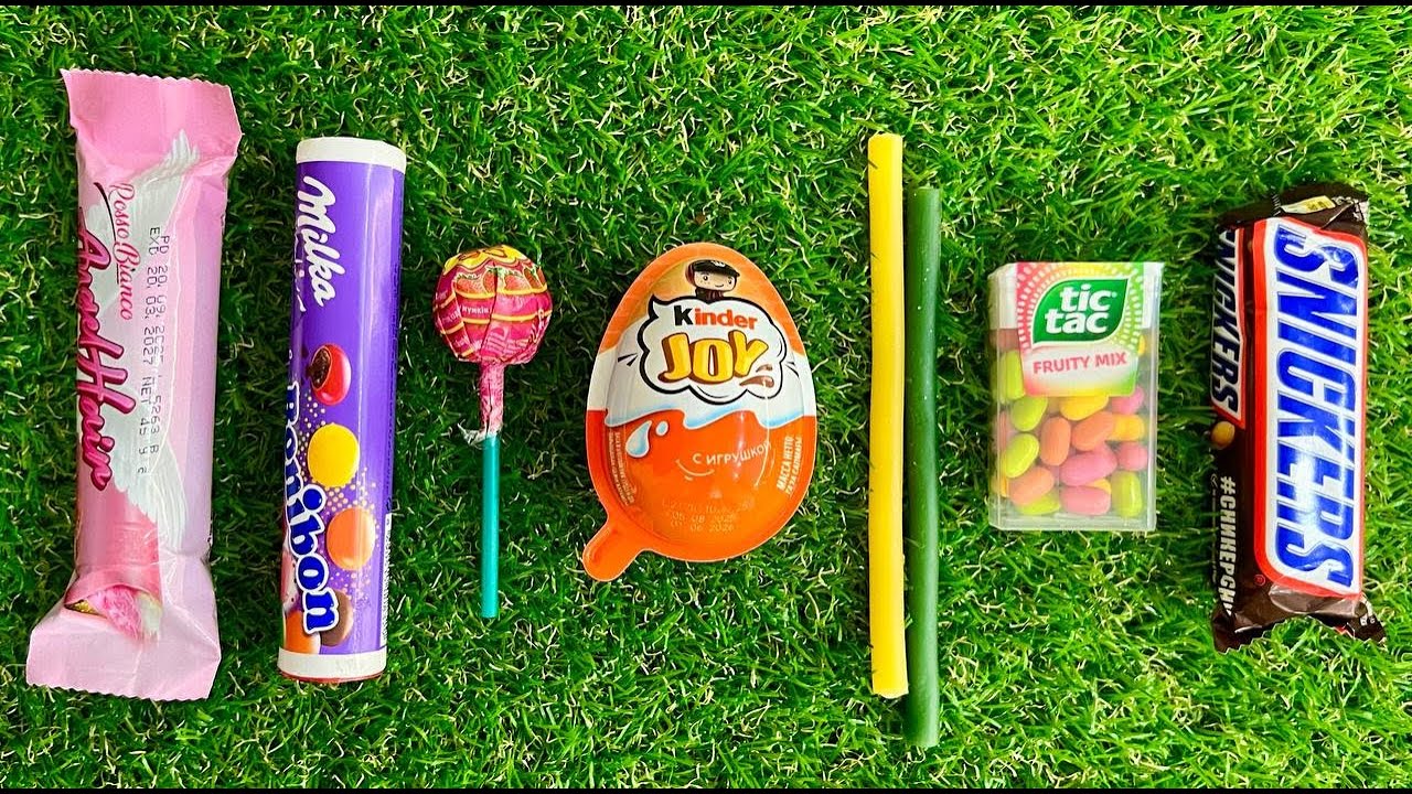 Satisfying video Asmr Unboxing Delicious Candy Lollipops Chocolate and Sweet Treats