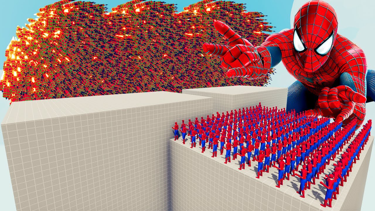 200x SPIDER-MAN + 1x GIANT vs EVERY GOD - Totally Accurate Battle Simulator TABS