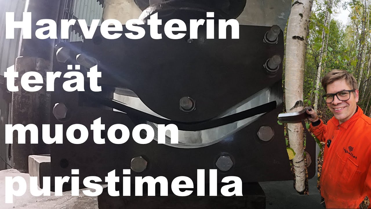 Teräksen muotoilu puristimella ja omatekoisella muotilla