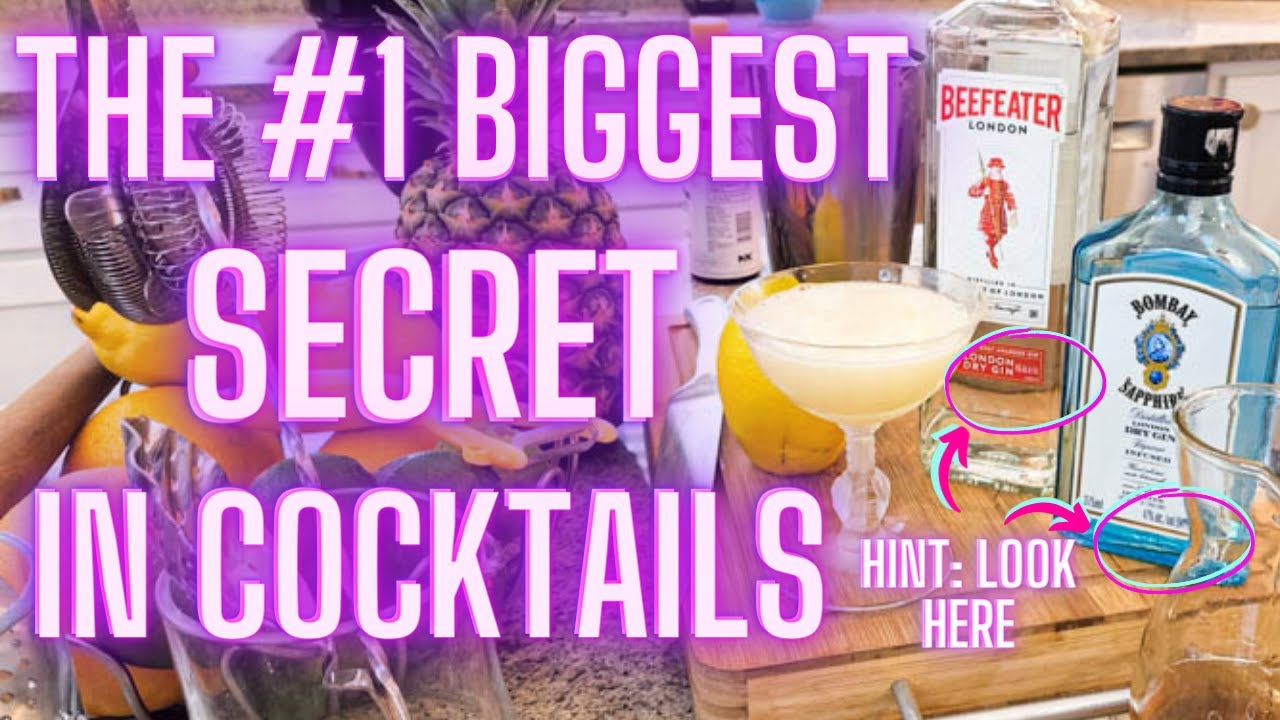 The #1 BIGGEST SECRET in MAKING GREAT COCKTAILS | You NEED to Know This to Become a GREAT BARTENDER