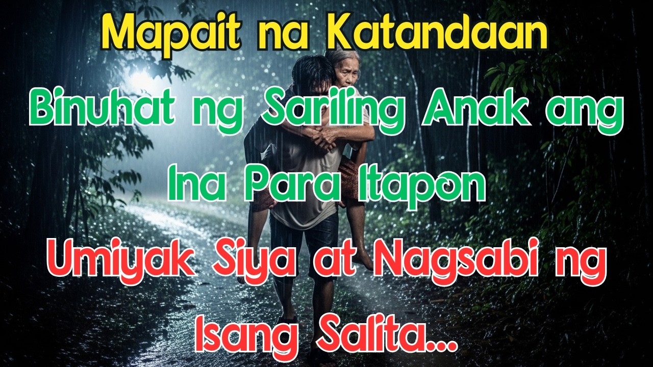 Mapait na Katandaan Binuhat ng Sariling Anak ang Ina Para Itapon, Umiyak Siya at Nagsabi ng Isang Sa