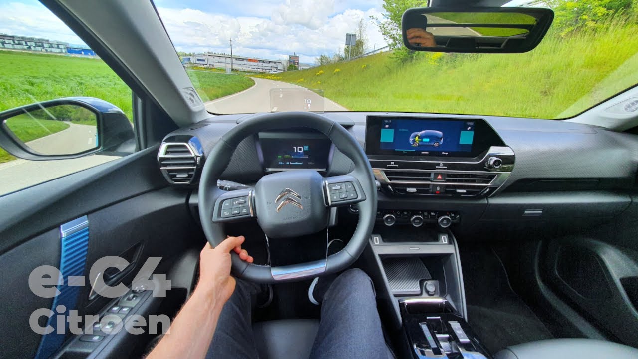 New Citroen e-C4 2021 Test Drive Review POV