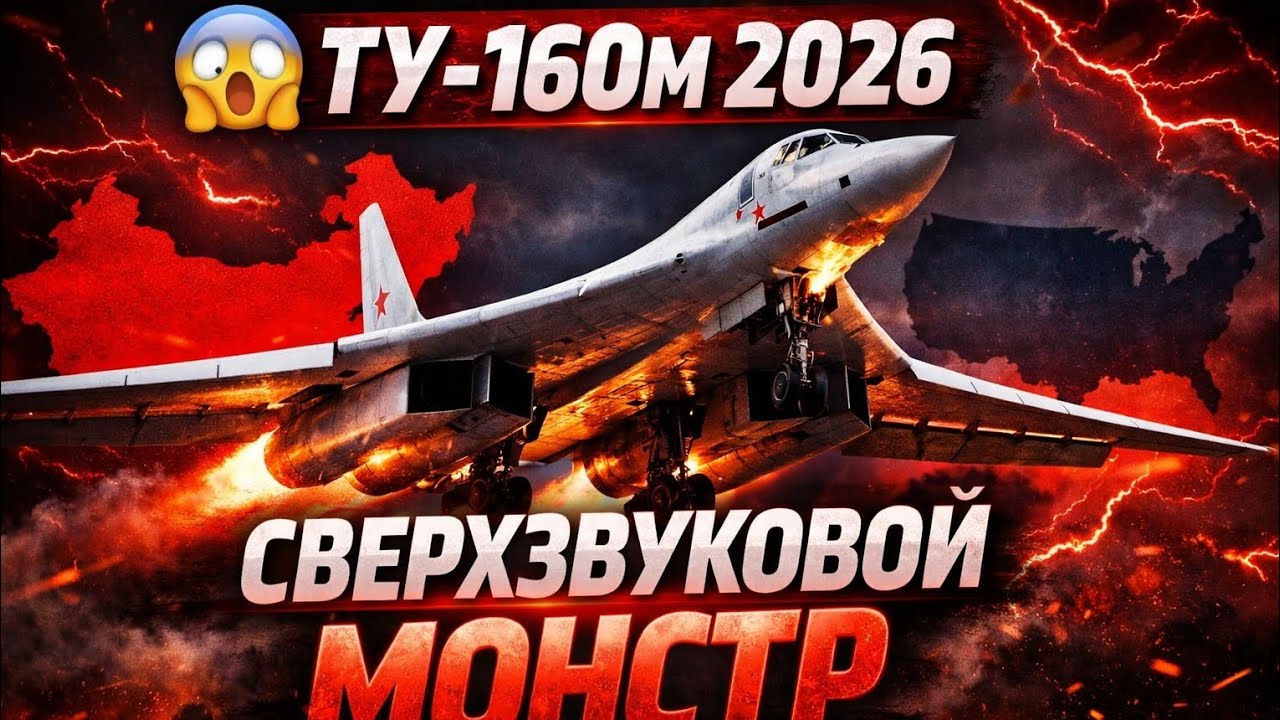 🚨 Ту-160М 2026 ПОКАЗАН! Русский сверхзвуковой монстр, который шокировал Китай и Запад