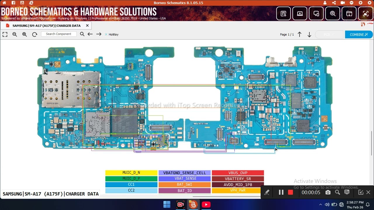 SAMSUNG  A17  A175F CHARGING DATA 
