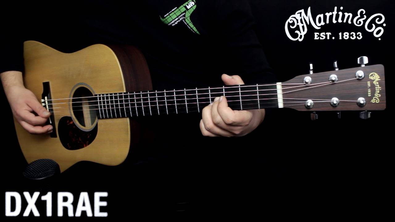 Martin DX1 RAE acoustic guitar :: Demo
