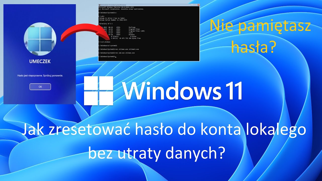 Jak zresetować zapomniane hasło do Windows 11 ?