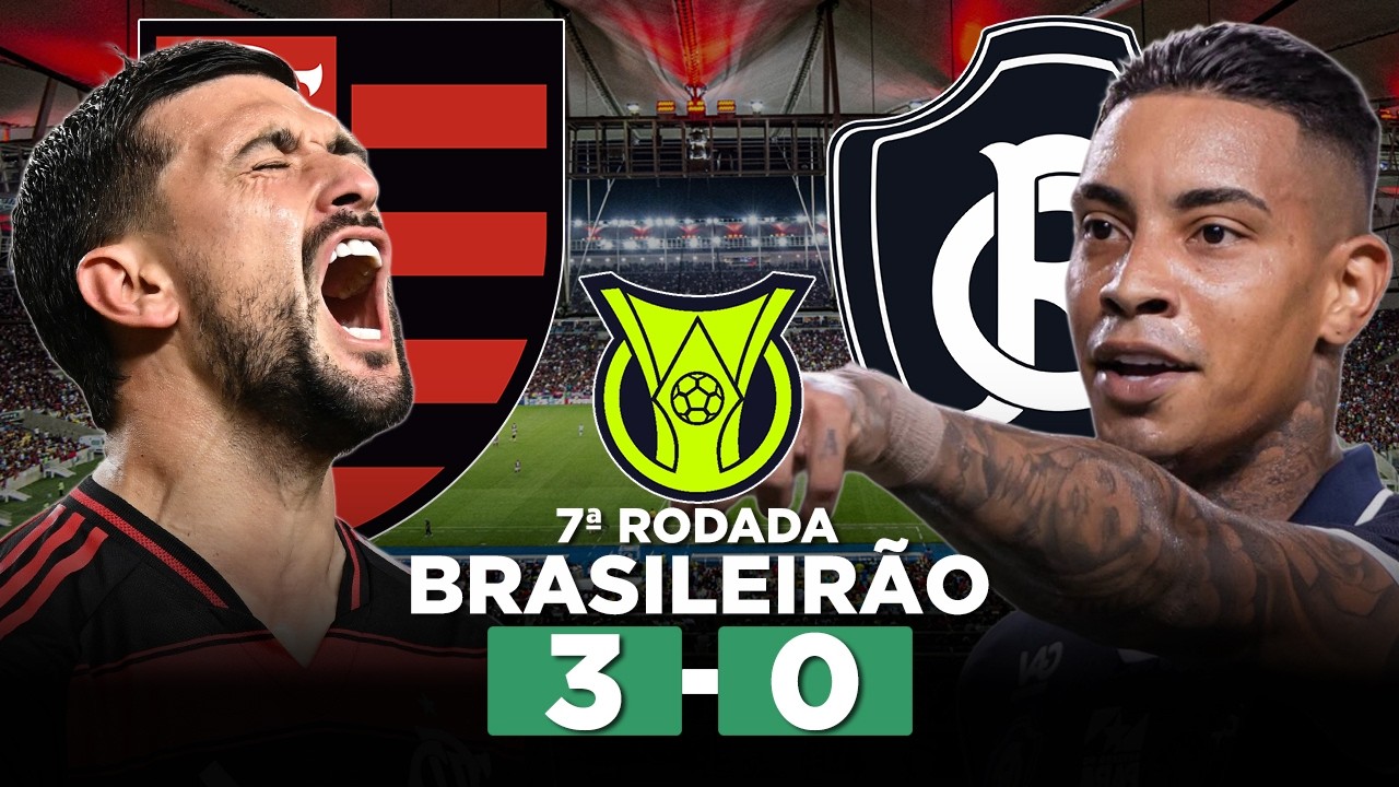 FLAMENGO VENCE O REMO NO MARACAN&Atilde; E ENCOSTA NOS L&Iacute;DERES DO BRASILEIR&Atilde;O! FLAMENGO 3 x 0 REMO
