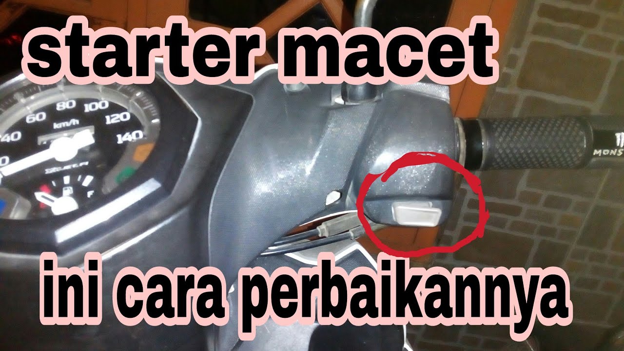 Cara memperbaiki starter motor matic mati