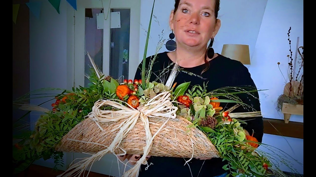 DIY Bloemschik Tutorial | Herfststuk Lampion