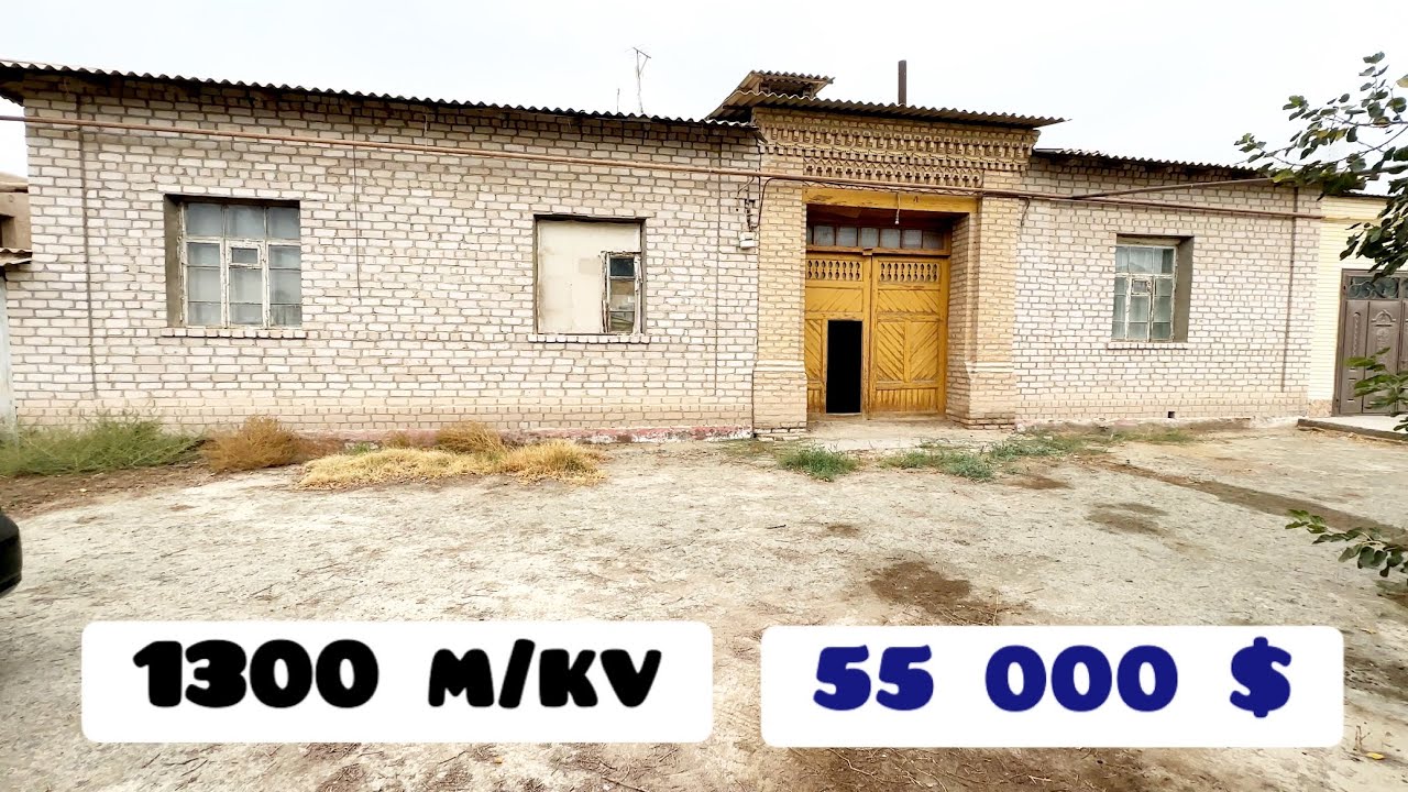 ХИВА ШАХРИДА, ЙЎЛ УСТИДА 1300 м/кв ХОВЛИ ЖОЙ СОТИЛАДИ.
