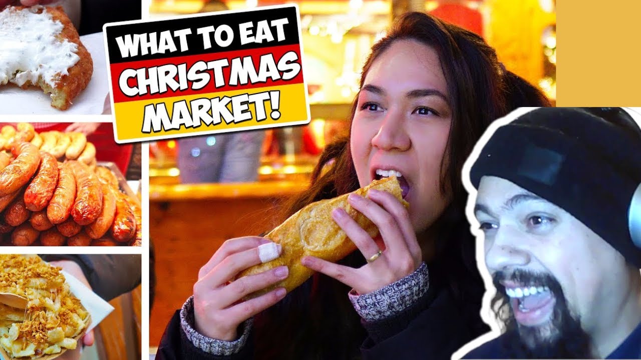 American Reacts To 20 MUST EAT FOOD at GERMAN CHRISTMAS MARKETS!