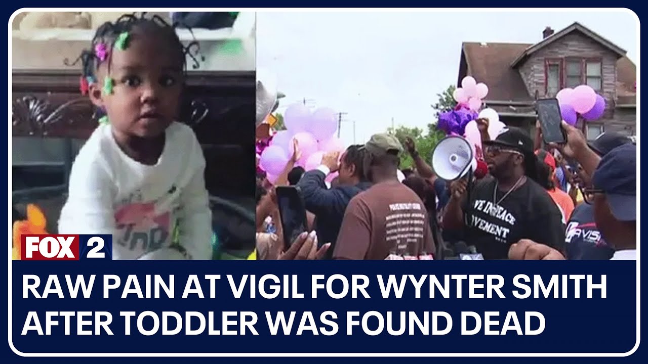 Raw pain at vigil for Wynter Smith after toddler was found dead