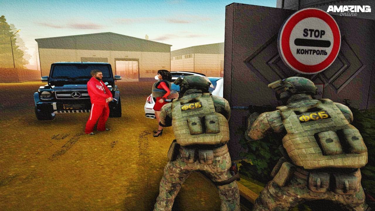 ФСБ НАКРЫЛО ТОРГОВЦЕВ ОРУЖИЕМ на AMAZING ONLINE GTA CRMP