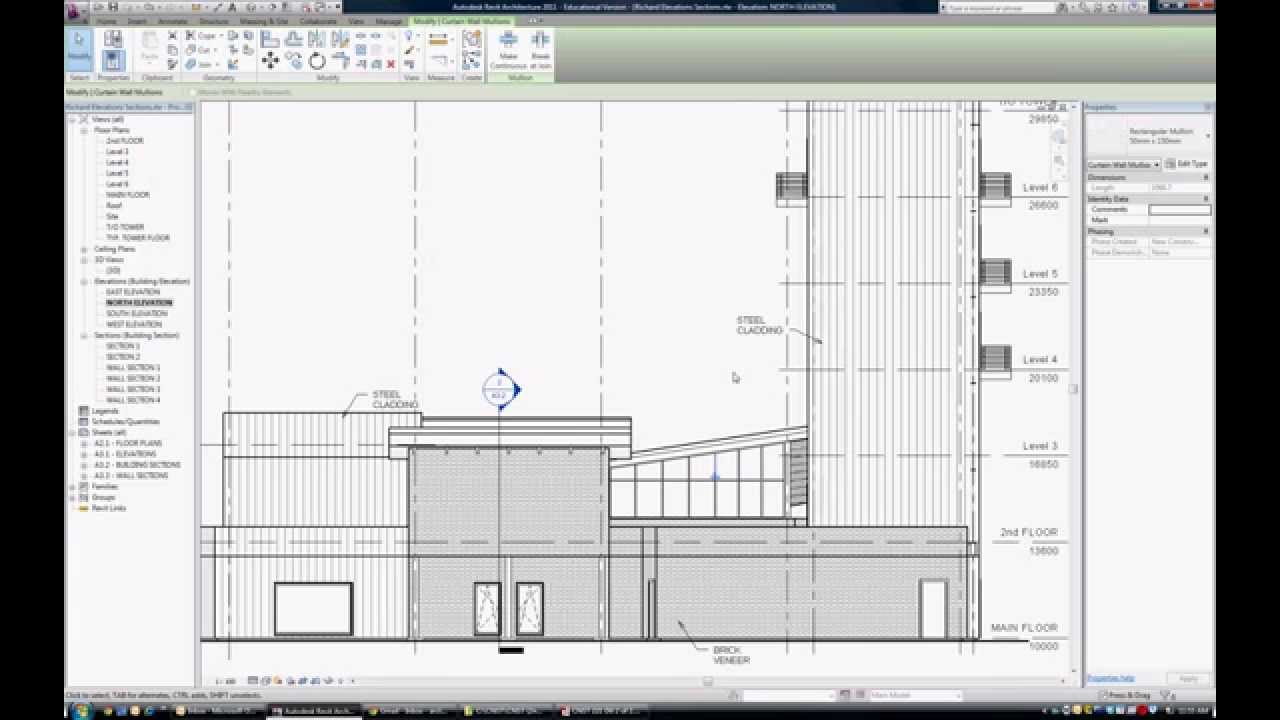 110 Tutorial: How to control Building Elevation line weights in REVIT Architecture