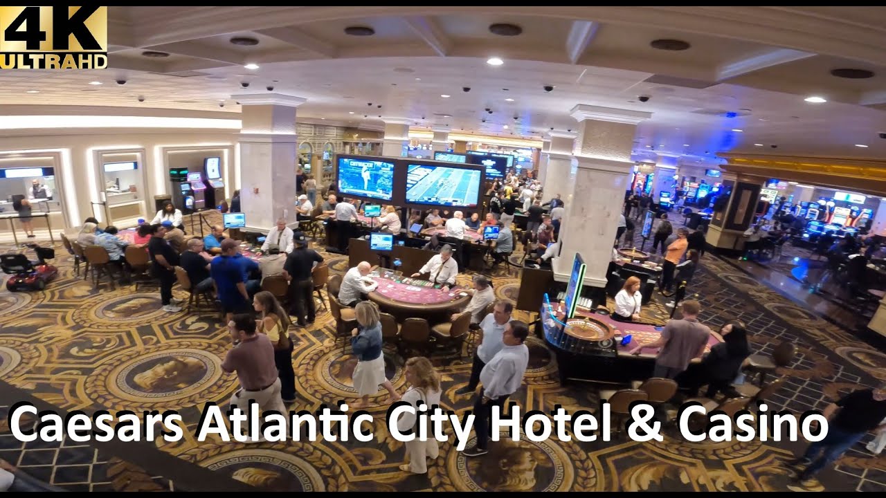 Caesars Atlantic City Hotel Tour Casino Floor, Room & Pool
