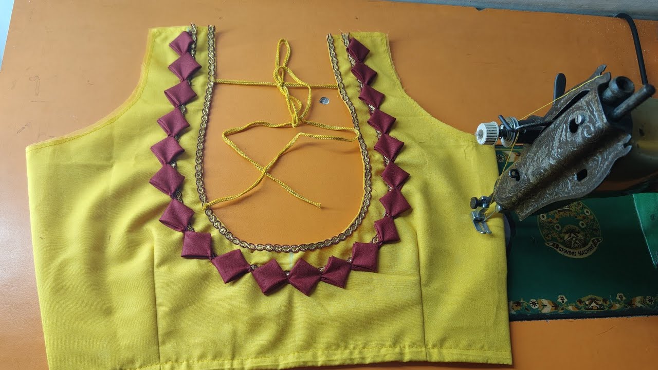 DESIGN BLOUSE KAISE BNAYE ❤️ | HOW TO MAKE DESIGN BLOUSE | BLOUSE NECK KAISE