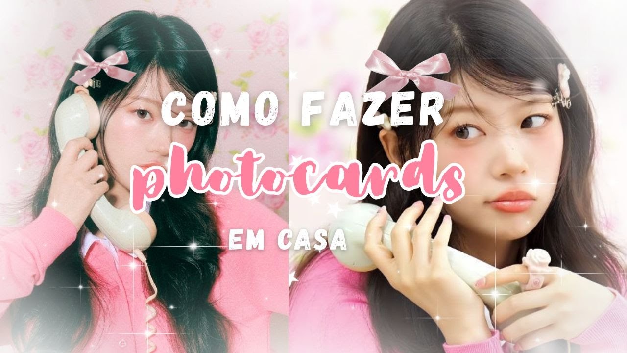 🎀 ˖˚˳⊹ DIY como fazer Photocard em casa | Illit e Blackpink