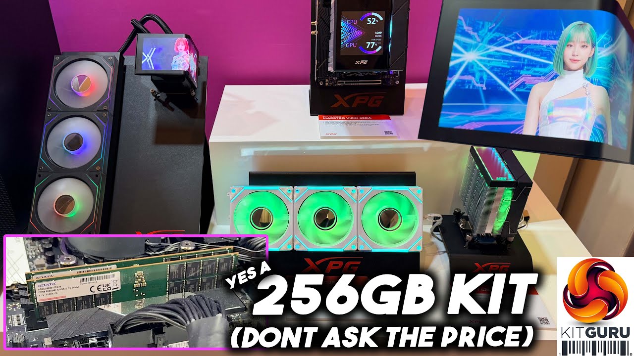 256GB DDR5 Memory Kit Spotted at CES 2026 - ADATA XPG