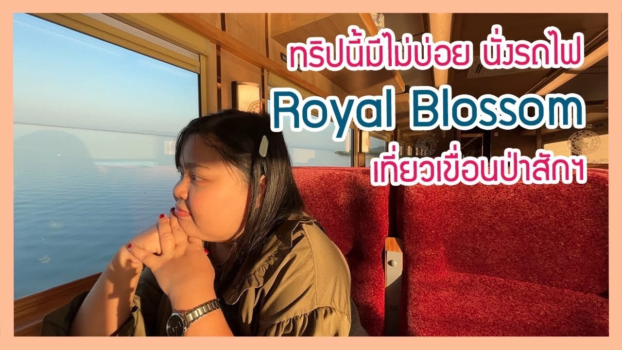 นั่งรถไฟ Royal Blossom ครั้งแรกกับทริปชมรถไฟลอยน้ำกลางเขื่อนป่าสัก | Jibarii 's Once Upon a Vlog #65