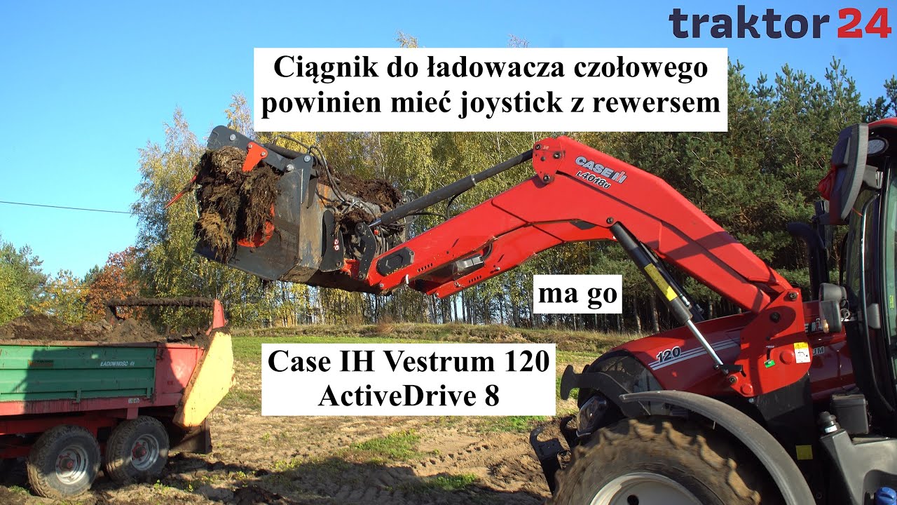 Ciągnik do ładowacza powinien mieć joystick z rewersem jak Case IH Vestrum #caseihagriculture