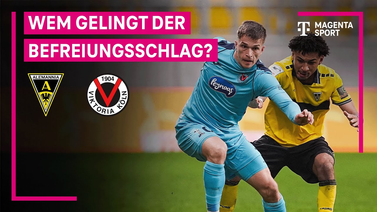 Alemannia Aachen - FC Viktoria K&ouml;ln, Highlights mit Live-Kommentar | 3. Liga | MAGENTA SPORT