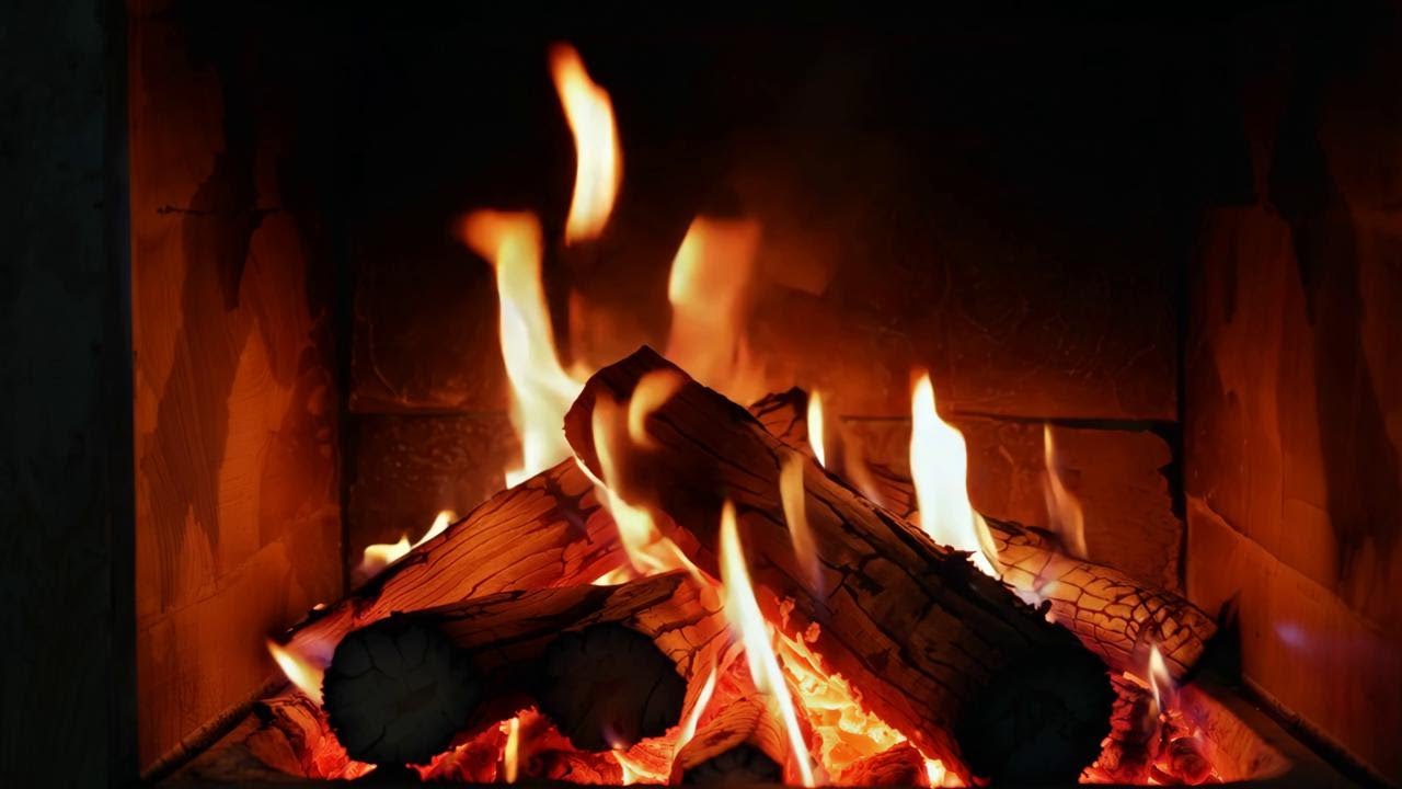 Cozy Relaxing Fireplace | 1 HOUR of Burning Fireplace with Crackling Fire Sounds🔥
