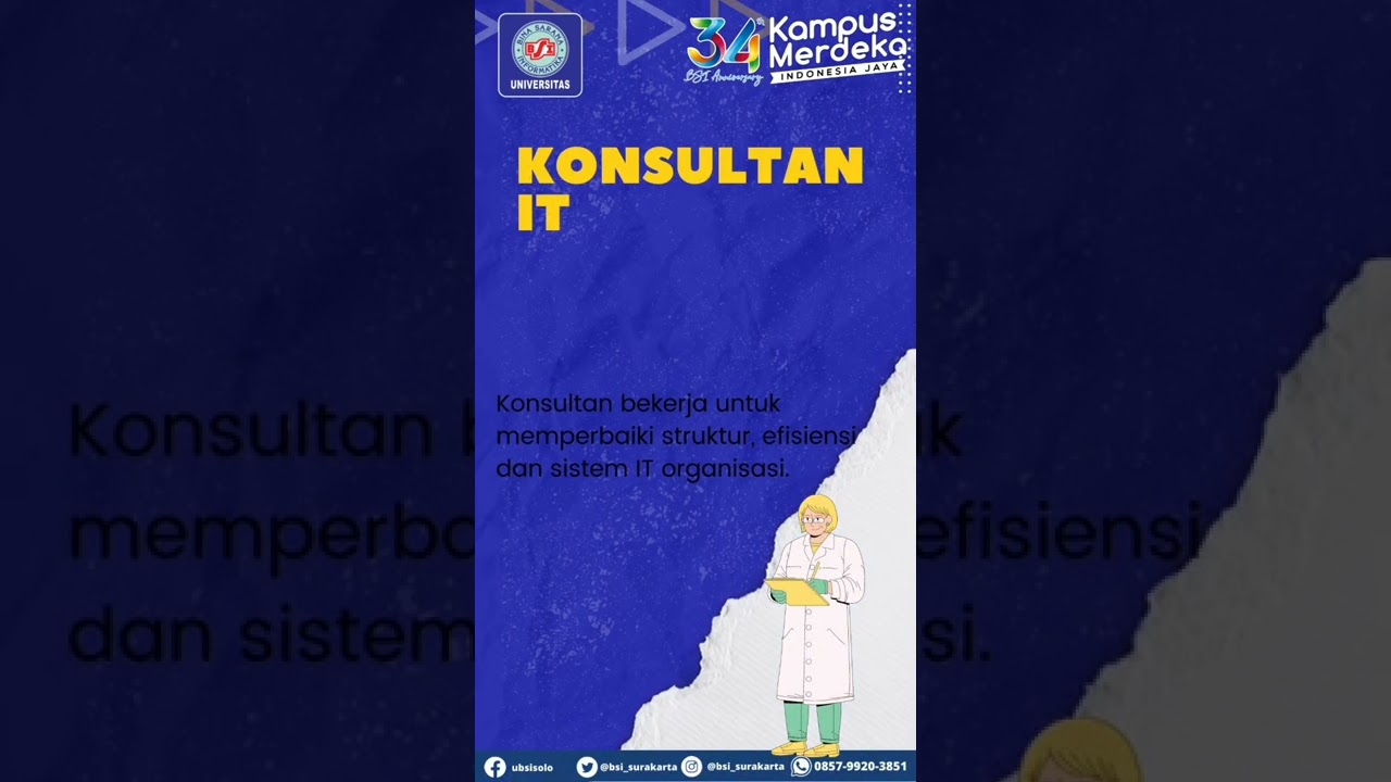 Prospek Jurusan Sistem Informasi di Kampus BSI Surakarta Apa sih #kuliahbsiaja #prospekkerja