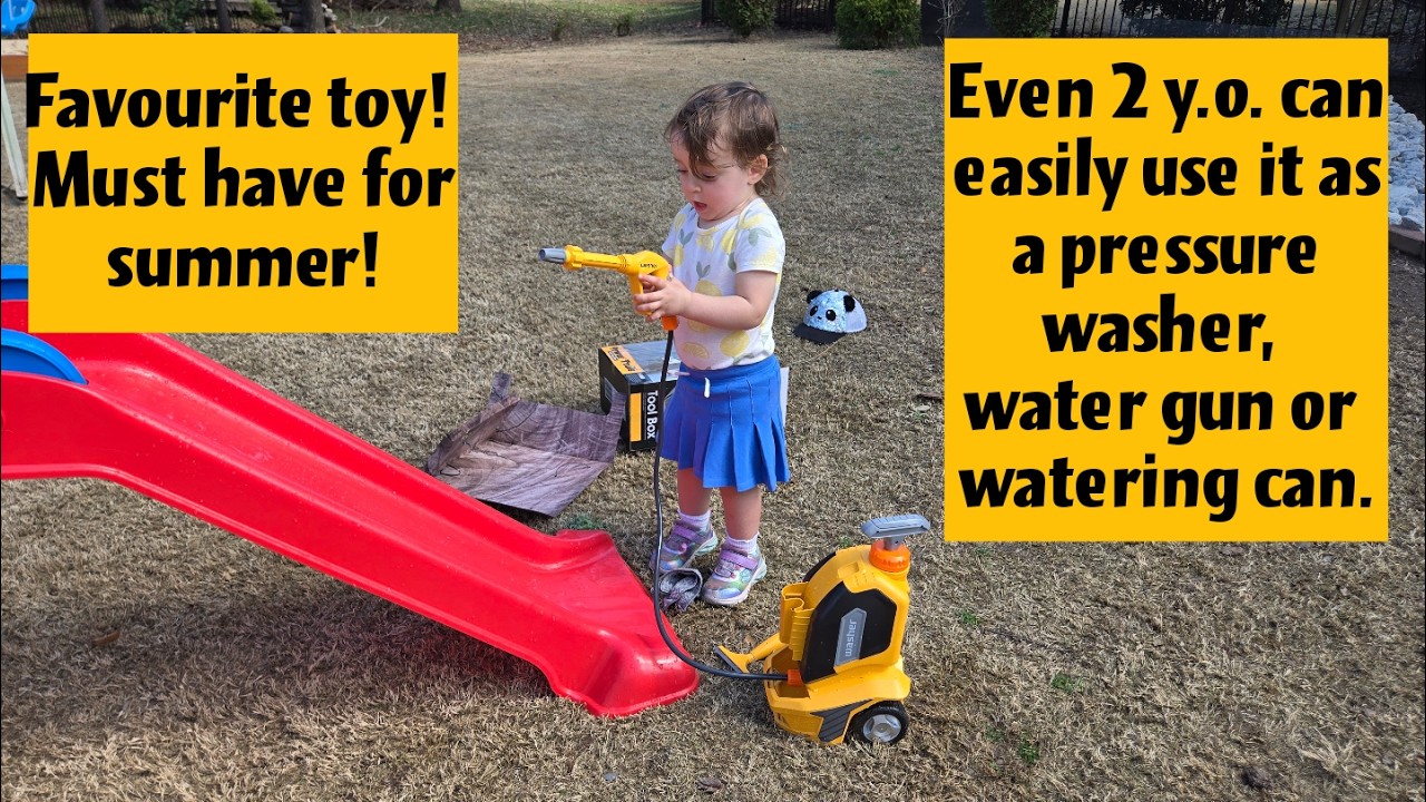 Kids Water Pressure Washer Toy | Fun Outdoor Car Wash Play Set