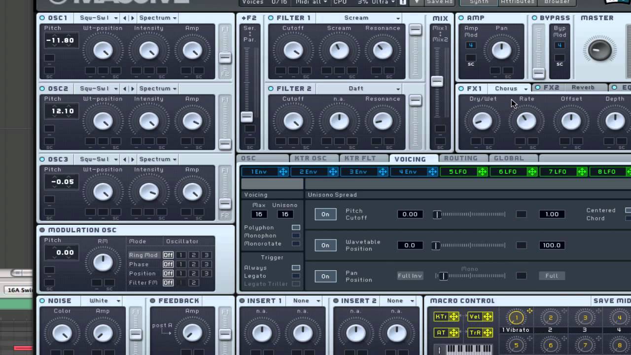 How to make a LMFAO like synth in Massive