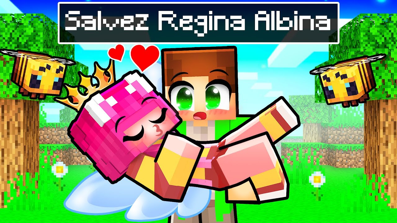 Am *SALVAT* Regina ALBINA pe Minecraft...