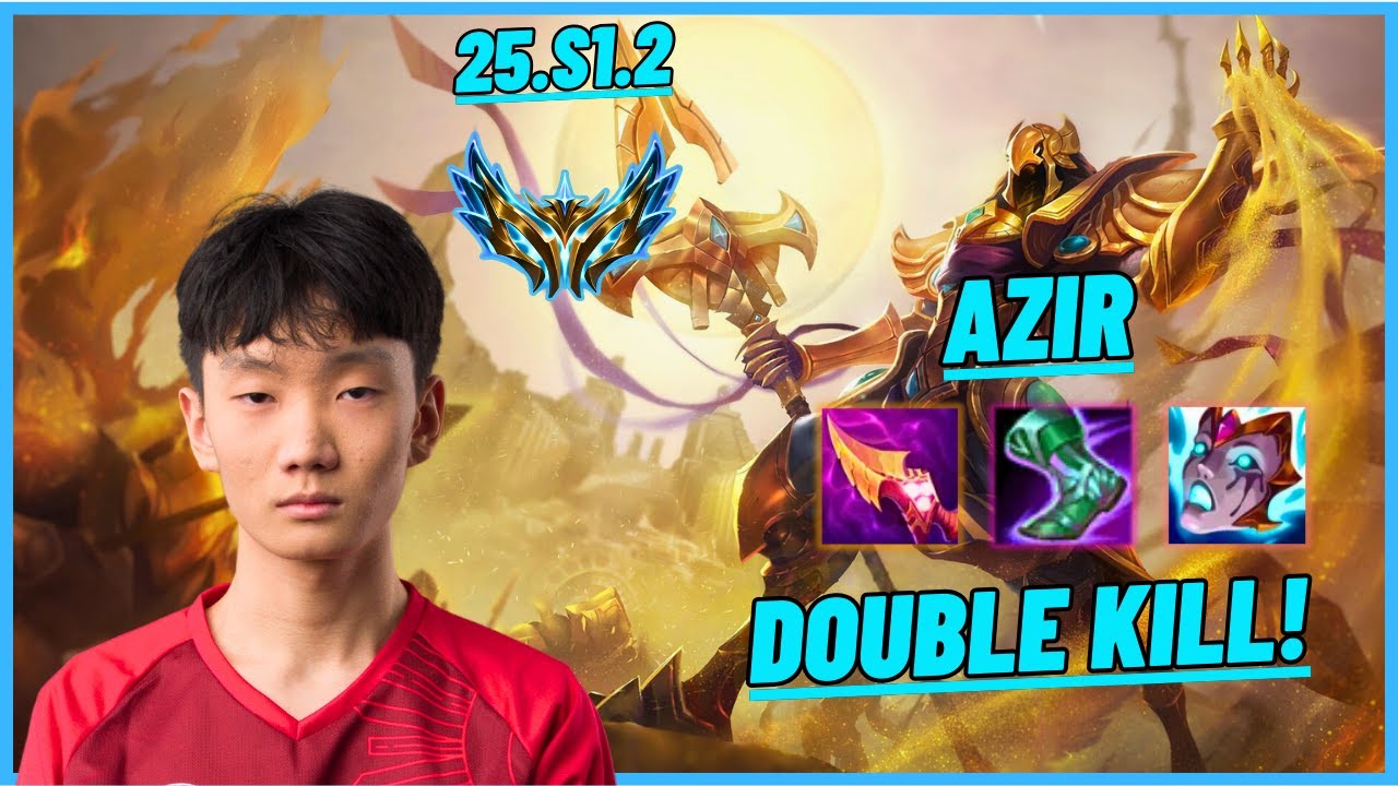 KCB SLOWQ: AZIR VS VITB VETHEO: ORIANNA (MID) DOUBLE KILL - EUW CHALLENGER - PATCH 25.S1.2