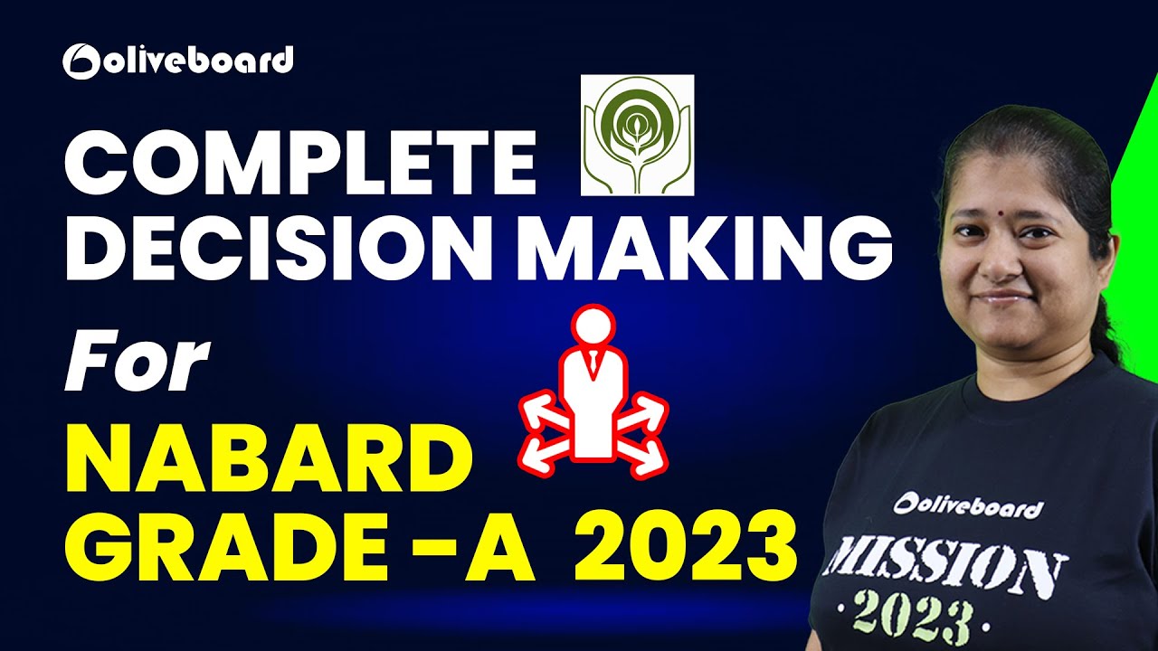 Complete Decision Making for NABARD Grade A 2023 By Nikita Ma'am