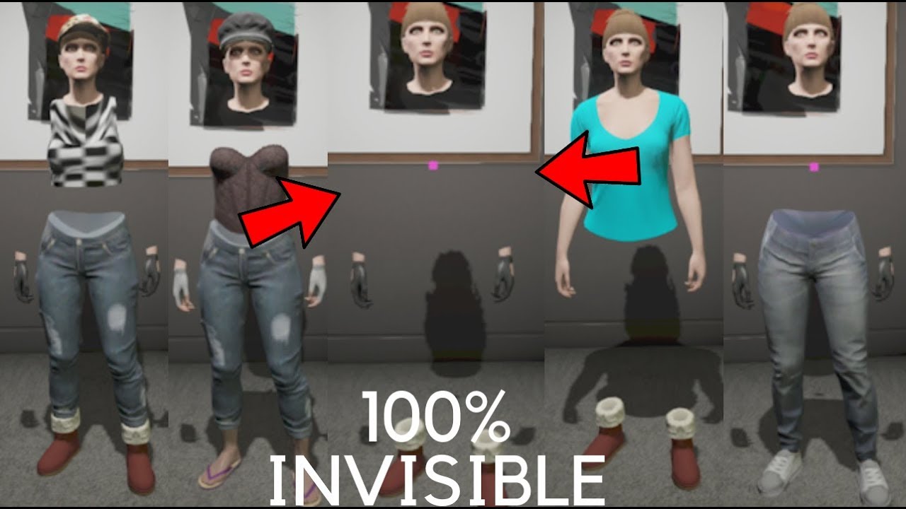GTA 5 ONLINE || 100% Invisible body for female character!!!
