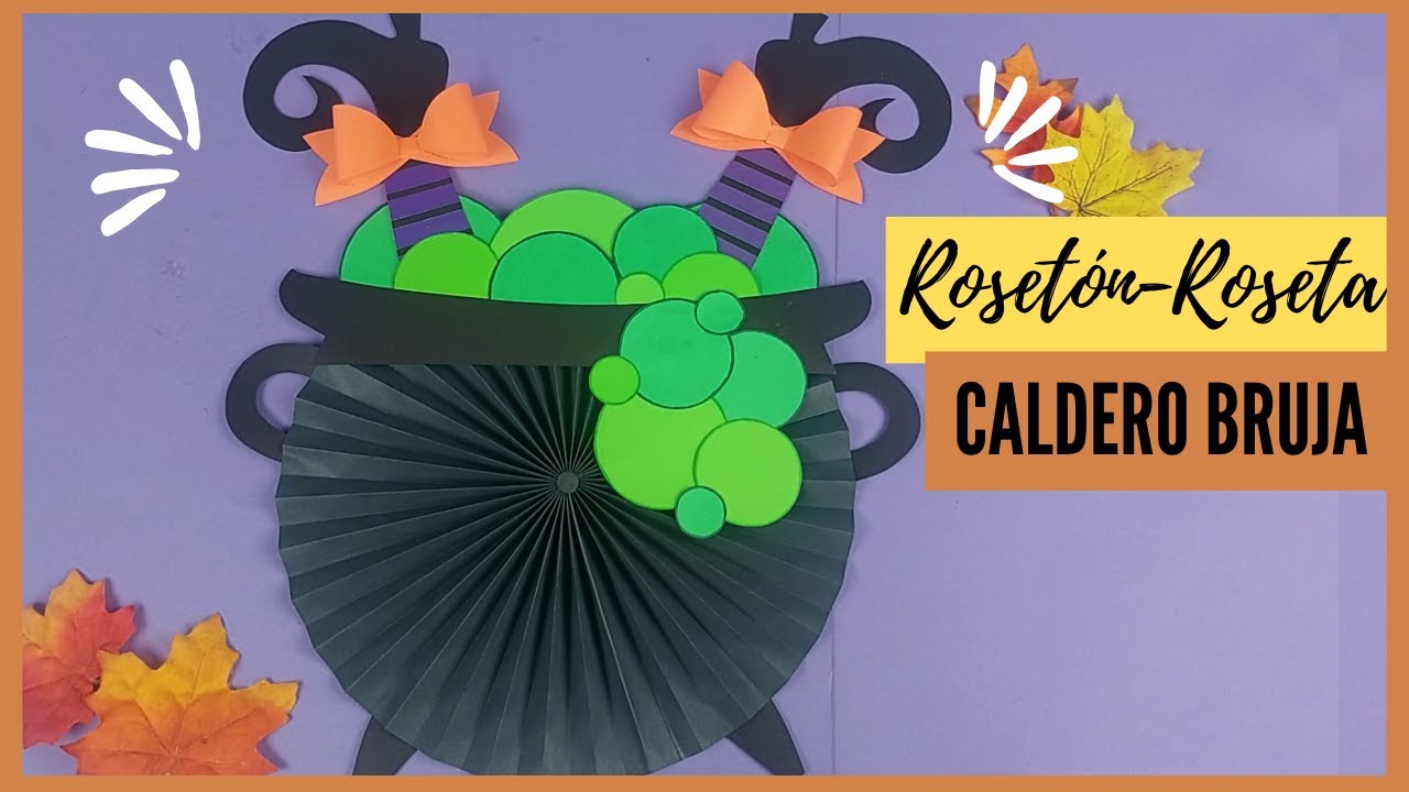 Roseta / Rosetón Caldero de brujita #calderodebrujita #halloween #halloween2022 #bruja
