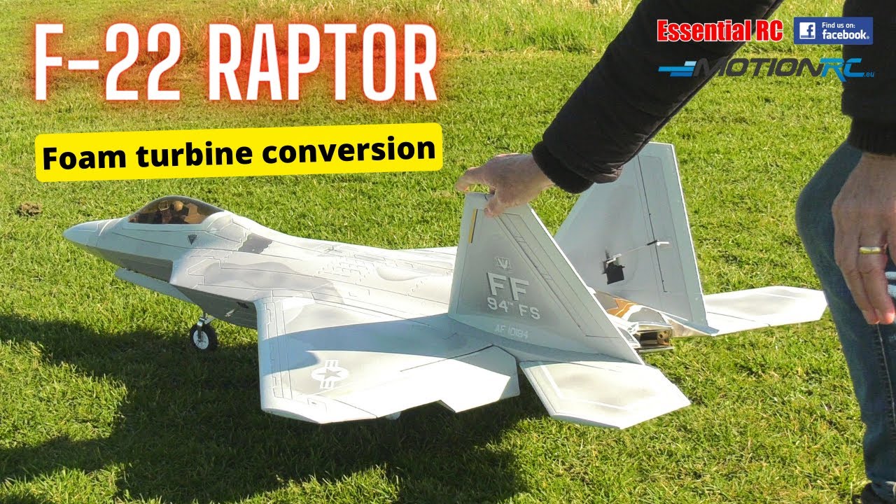 F-22 Raptor | Freewing foam EDF jet converted to Xicoy X45 turbine power