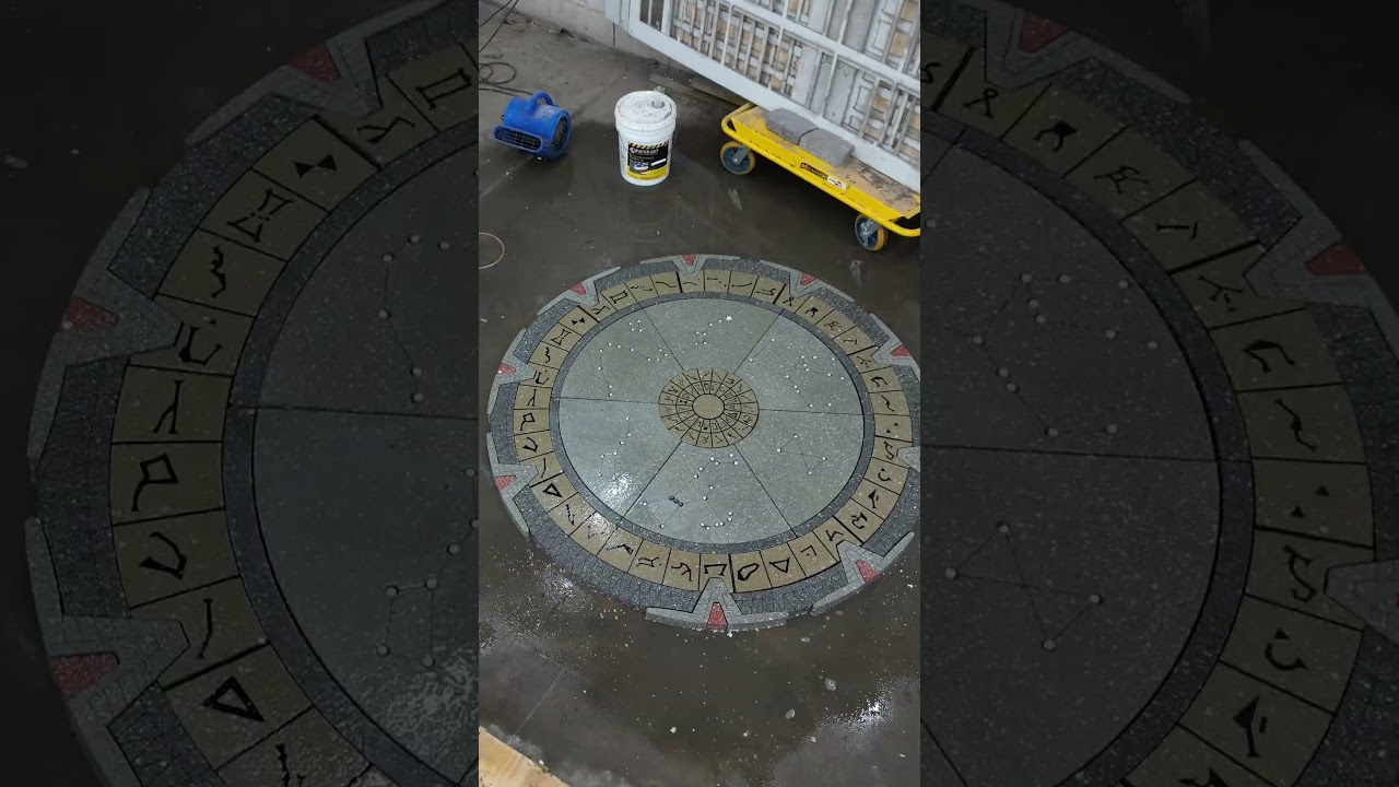 Assembling the Stargate, piece by piece. #stargate #stargatesg1 #backyard