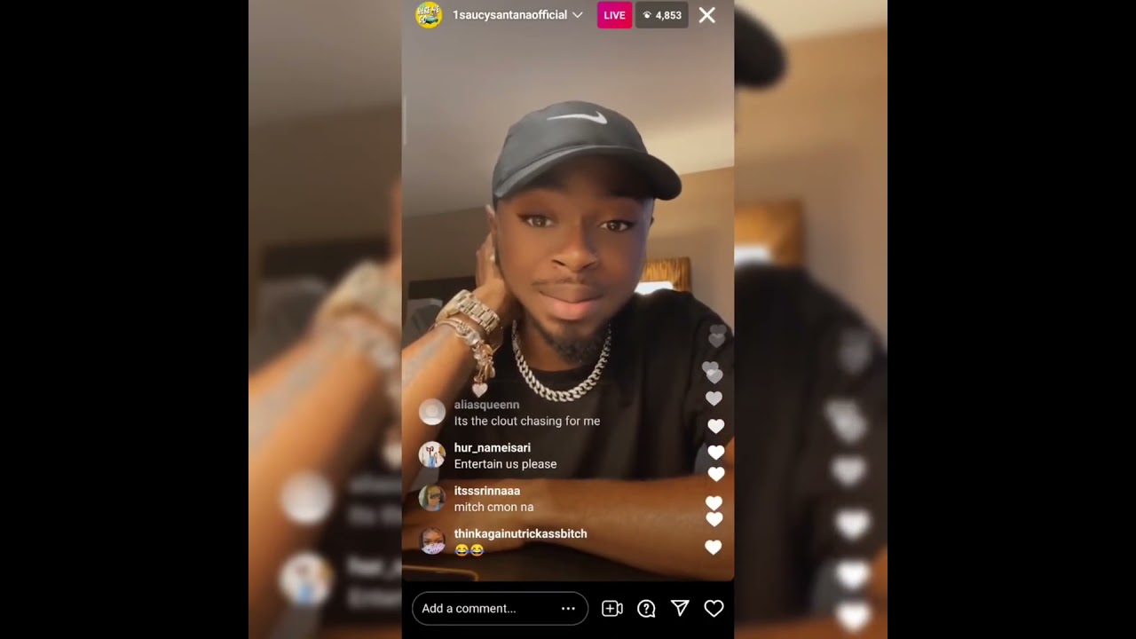 SAUCY SANTANA FULL INSTAGRAM LIVE!(GOING OFF) FUNNY