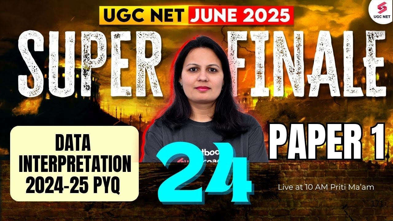 UGC NET Paper 1 Data Interpretation PYQ | UGC NET Paper 1 DI PYQ | UGC NET JUNE 2025 | Priti Mam