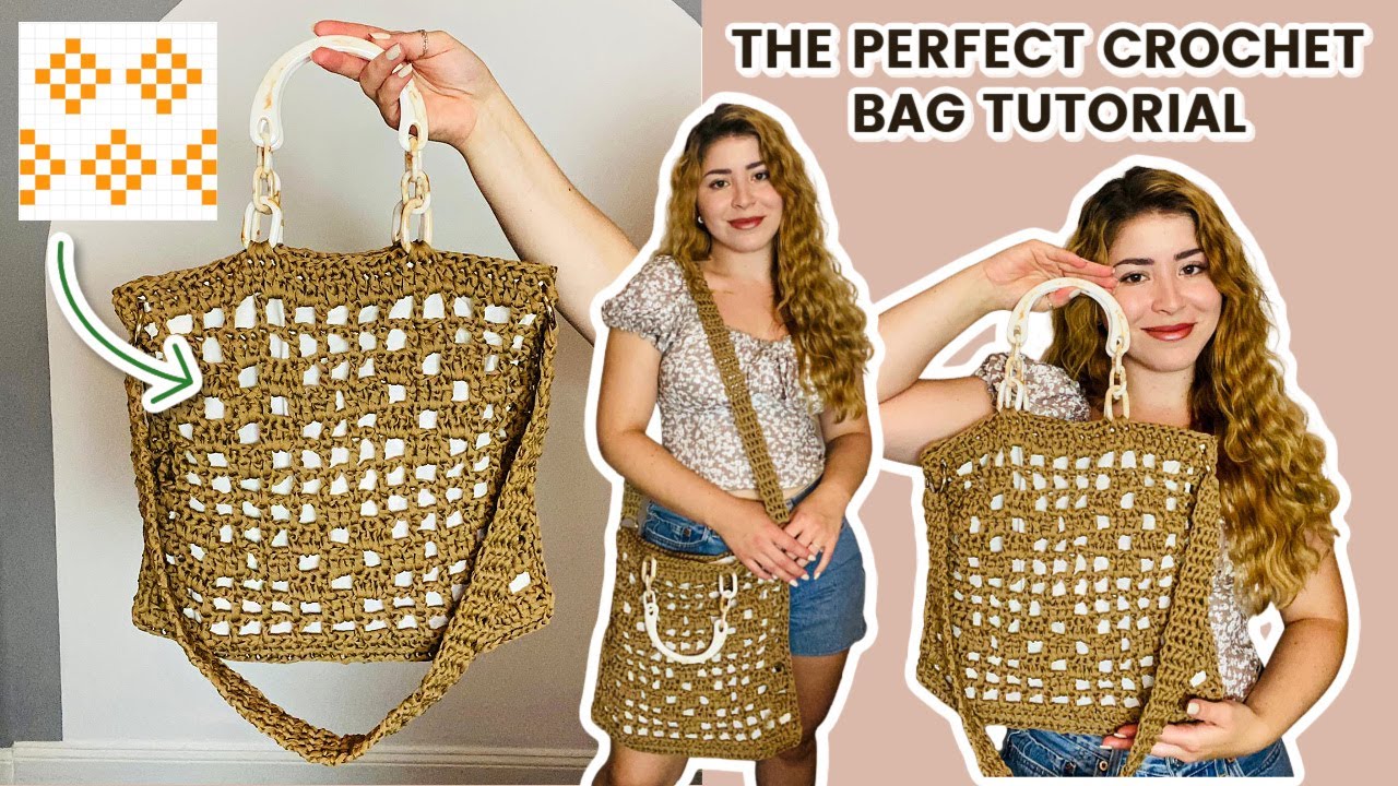 Easy Filet Crochet Bag | DIY BAG | How to Crochet a Bag Step by Step