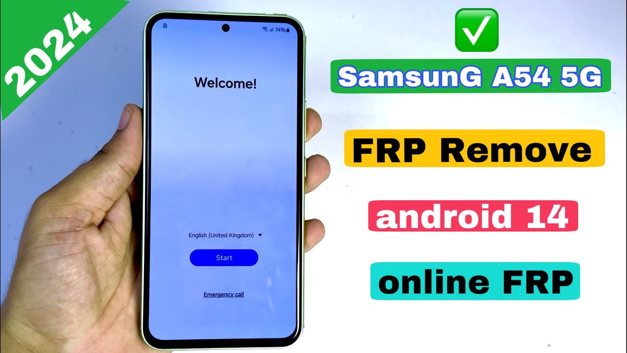 Samsung galaxy a54 5g FRP Bypass 2024 | Online frp Removal Samsung