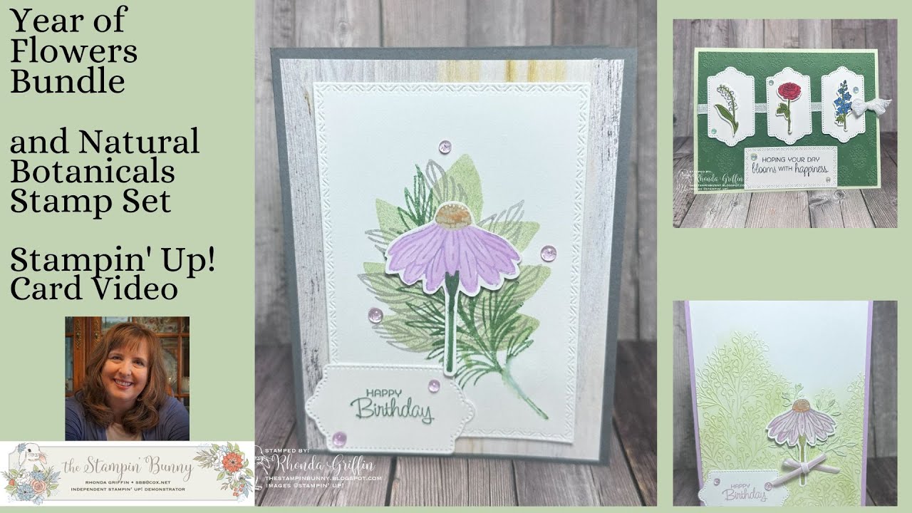 Year of Flowers Bundle & Natural Botanicals Stamp Set Stampin Up Card Video