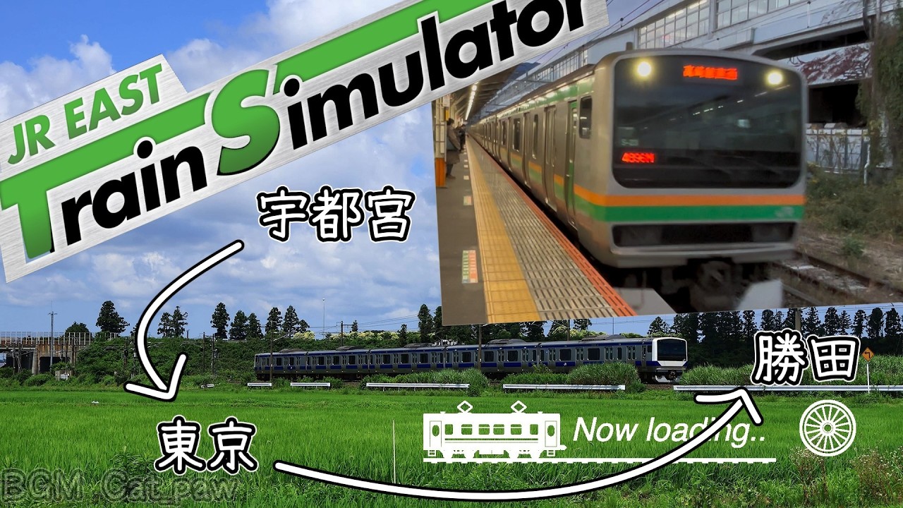 【JR東日本トレインシミュレーター】【JRET】上野東京ライン宇都宮→東京→土浦LIVE雑談プレイ配信