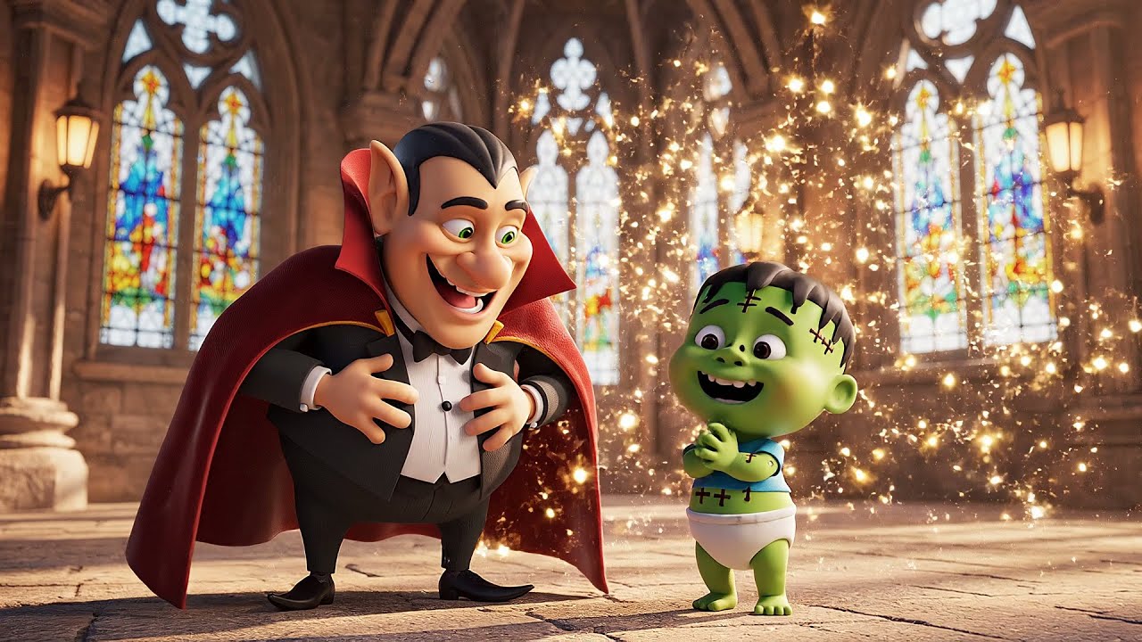 Hotel Transylvania Baby Frankenstein Slipped on a Banana Peel | Kids Songs & Nursery Rhymes