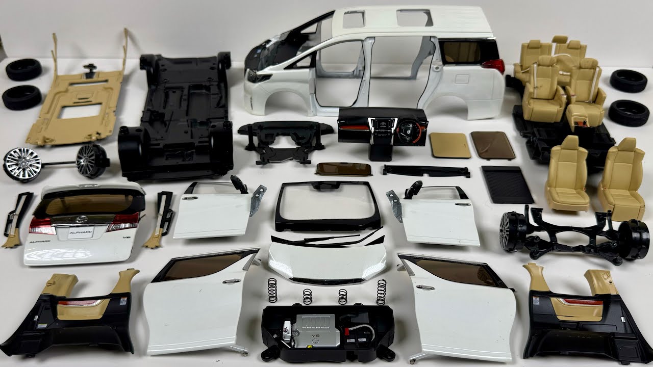 Merakit Diecast Toyota Alphard 1:18