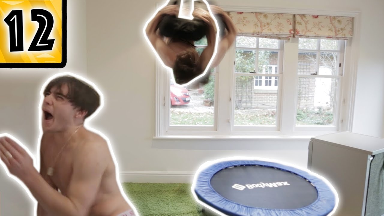 TRAMPOLINE IN KITCHEN
